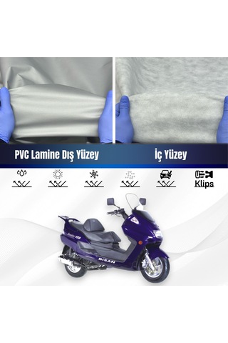 Bisan Senator 150 Su Geçirmez Motosiklet Brandası 4 Mevsime Uygun