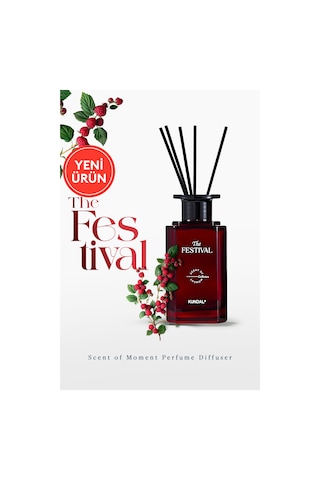 Şık Ve Dekoratif, Çubuklu Oda Kokusu - Difüzör Kundal Scent Of Moment Diffuser 200ml Festival Meyveli