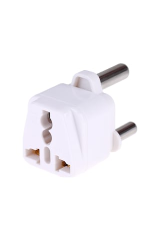 Taşınabilir Evrensel Soket - Büyük Güney Afrika Fiş Güç Adaptörü Seyahat Şarj Cihazı Beyaz