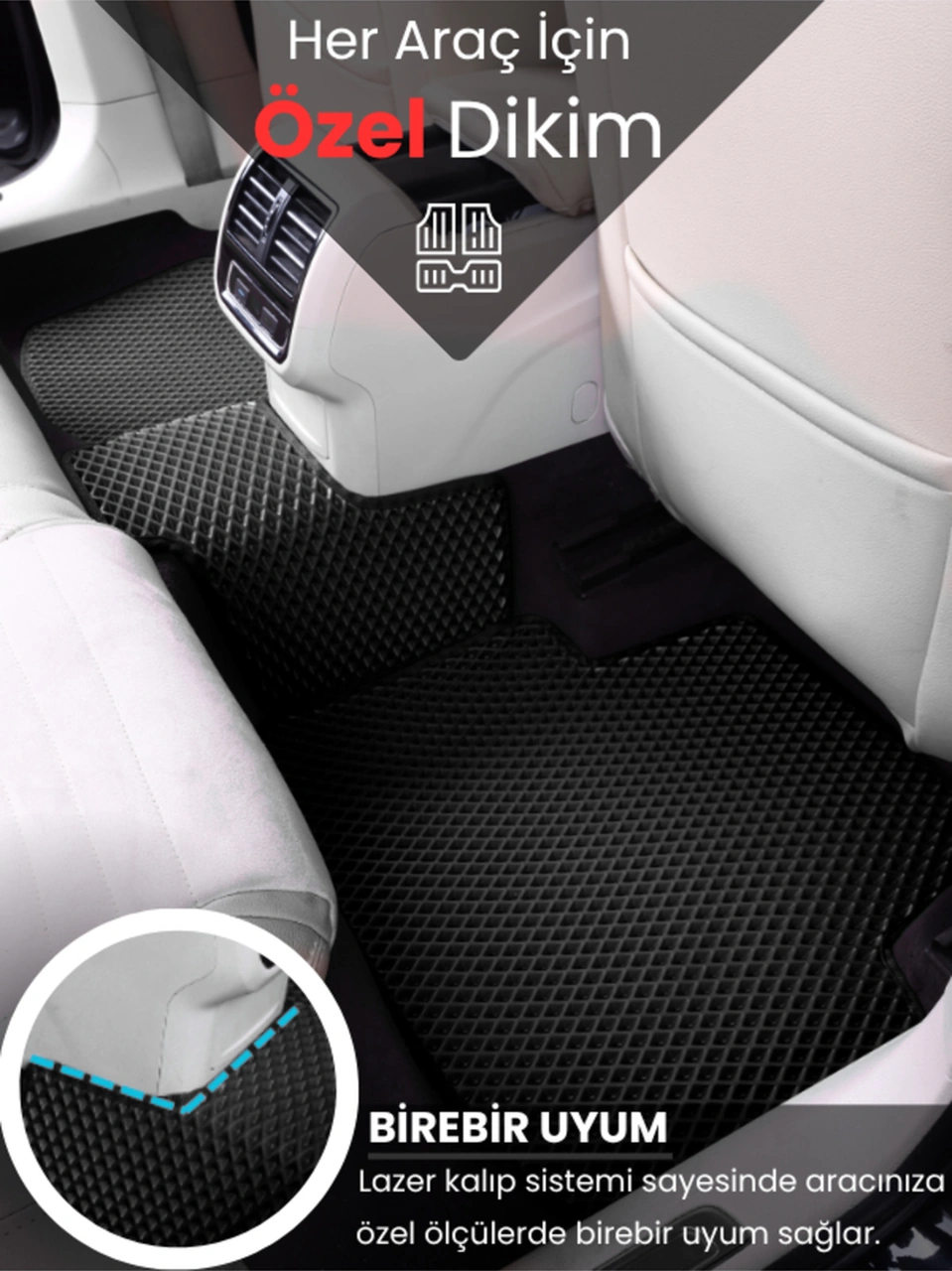 Renault-kadjar- 2014-2022 İçin Eva İç Paspas Takımı Metal Topukluk Hariç -525