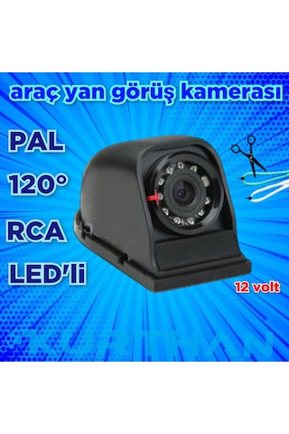 Yan Araç Kamerası Panelvan Servis V.b Araçlara Uyumlu 12 Volt