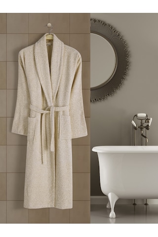 Açık Kahve Büyük Beden Şalyaka Pamuklu Hamam Sauna Banyo Battal Kadın Erkek Unisex 3xl 4xl Bornoz Açık Kahverengi