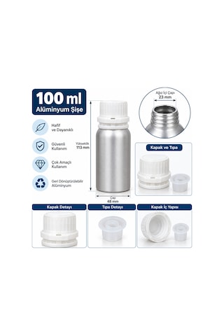 Alüminyum Şişe 100 Ml.