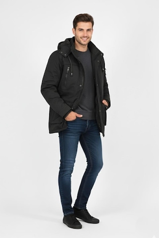 Erkek Spor Kanvas Kapüşonlu Parka 85134 Bgl-st04883 Haki