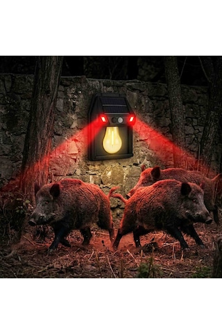 Solar Led Duvar Lambası Pt-2971 Siyah