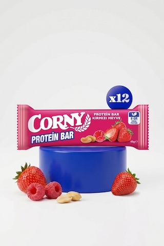 Corny Protein Bar Kırmızı Meyve 45gr X 12 Adet