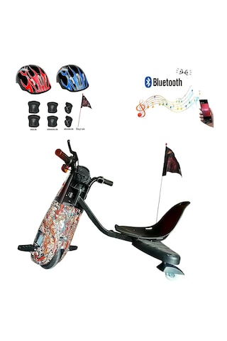 Citymate Drift Car Elektrikli Kaykay Bluetooth Dirift Kar Hoverboard Scooter Koruma Ekipmanı Hediye D07