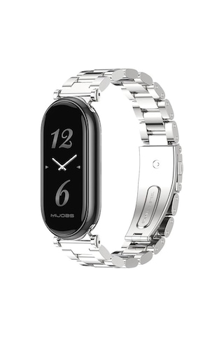 Xiaomi Mi Band 8 / Band 9 Kordon Klipsli Metal Kordon 04 +kısaltma Aparatı