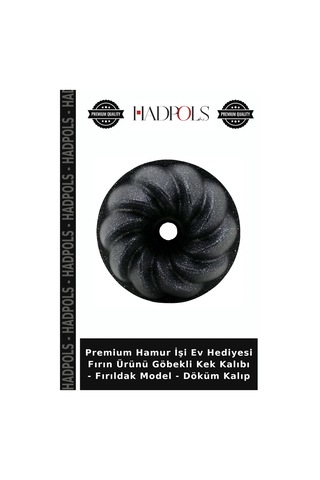 Premium Hamur İşi Ev Hediyesi Fırın Ürünü Göbekli Kek Kalıbı - Fırıldak Model - Döküm Kalıp Diğer