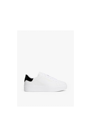 Tommy Hilfiger Chıc Platform Cupsole Patent-9557 White