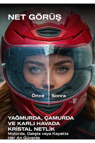 Goglide Kask Ve Gözlük Nano Yüzey Koruyucu-su İtici-nano Yağmur Kaydırıcı-1 Yıl Dayanım-10ml