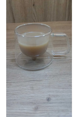 250ml Isıya Dayanıklı Borosilikat Çift Çidarlı Bardak Kahve Sun