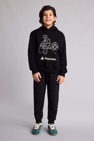Defacto Regular Fıt Sweatshirt Kumaşı Pantolon Erkek Çocuk G0866a826spbk81 Siyah-bk81