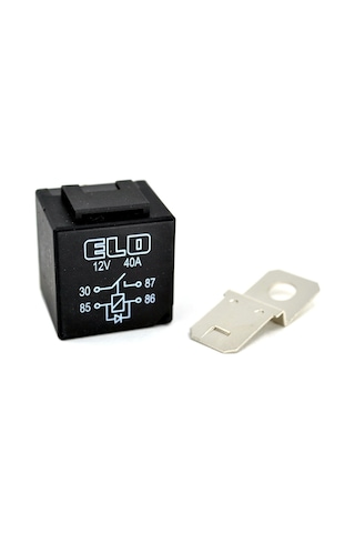 12v 40a Mini Röle 4 Terminalli Diyotlu Röle Elo 710140113