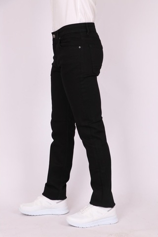 Erkek Siyah Slim Fit Dar Kesim Pamuk Denim Esnek Jean Kot Pantolon