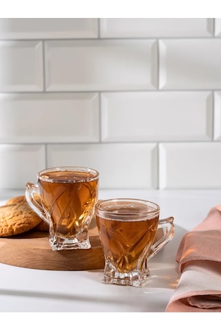 Purecrystal 6'lı Çay Ve Kahve Fincan Seti 420127386 Beyaz