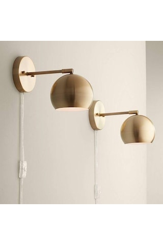 Rsylight Retro Eskitme Kaplama Ledli Metal Mafsallı Kablolu Fişli Dekoratif Rustik Aplik Beyaz Ampullü Eskitme Rsylight Retro Eskitme Kaplama Ledli Metal Mafsallı Kablolu Fişli Dekoratif Rustik Aplik Beyaz Ampullü Eskitme