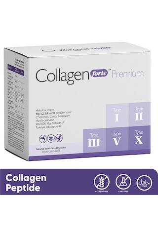 Collagen Forte Platinum Tip 1,2,3,5 Ve Tip 10 Kolajen 90 Tablet