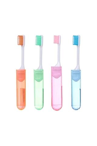 Suntek 4 Adet Taşınabilir Seyahat Katlanır Diş Fırçası