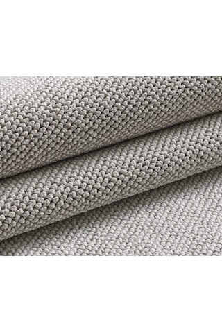 Yumuşak Bukleli Sisal Jüt Salon Oturma Odası Gümüş Renkli Yuvarlak Halı