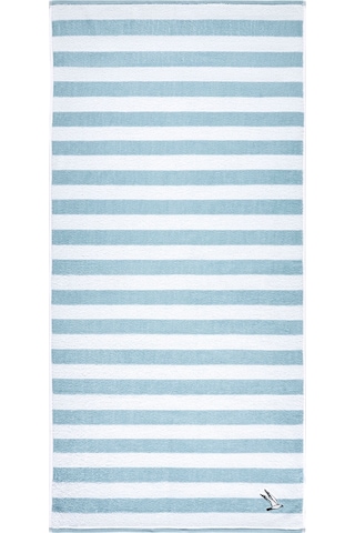 Özdilek Tarzy Line Nakışlı Plaj Havlusu 70x150 Cm MAvi