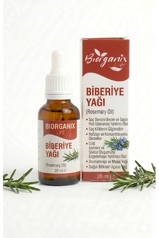 Life %100 Saf Biberiye Yağı 20 Ml Soğuk Sıkım, Doğal & Katkısız Diğer