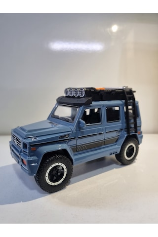 Mavi Renkli Lüx Metal Jeep Işıklı Ve Sesli Oyuncak Araba 17.5 Cm Diğer