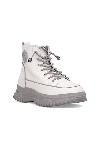 Guja 25k310-13 Kadın Hakiki Deri Sneaker Bot Gri Gri