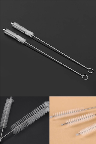 Pratik Cam Ve Metal Krom Pipet Temizleme Fırçası Pipet Temizlik Fırçası - 1 Adet