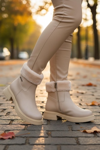 Pierre Cardin Pc-55268 Z Krem Kadın Bot Krem