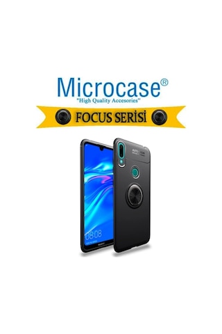 Microcase Huawei Y7 2019 Focus Serisi Yüzük Standli Kilif 446602615