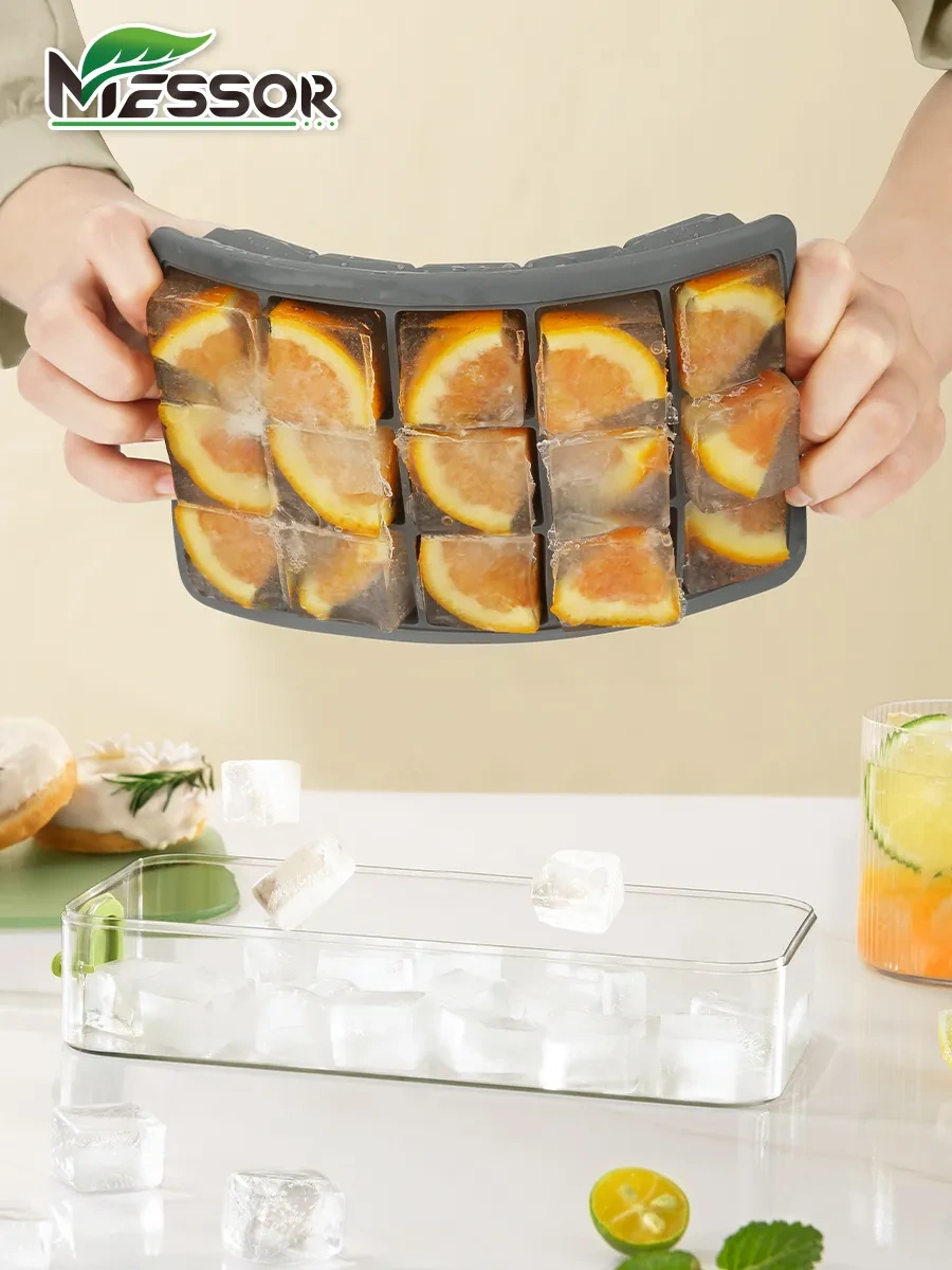 Messor Kapaklı Silikon Buz Kalıbı 431552354 Gri