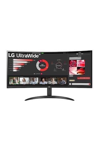 LG UltraWide 34WR50QC-B 34" 5 MS 100 Hz WQHD Curved VA LED Monitör