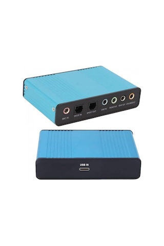 Tr Usb Type C 2.0 Harici Ses Kartı 6 Kanal 5.1 Usb Optik Harici Ses Kartı
