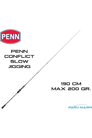 Penn Conflict 190 CM. Max 200Gr. Slow Jigging Kamışı