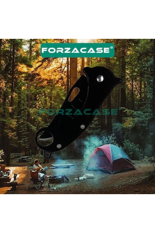 Forzacase Paslanmaz Çelik Ultra Keskin Outdoor Avcılık Kamp Çakısı Fc342 Siyah