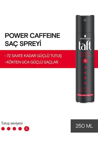 Taft Power Kafein Sprey 250 ml X2