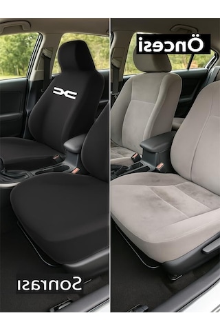Dacia Duster İle Uyumlu Oto Koltuk Kilifi, Konforlu Siyah