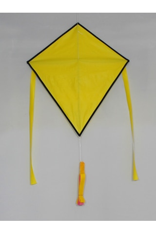 Kumaş Çerçeveli Elmas Uçurtma - Düz Renk