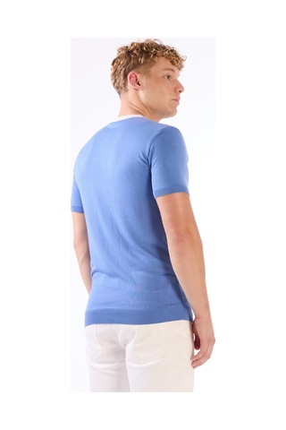 Dufy O Yaka Triko Tshirt Indigo