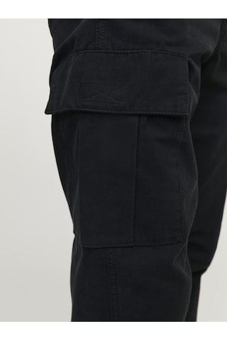 Jack & Jones Erkek Pamuklu Kargo Pantolon - Kane - 12258150 Siyah