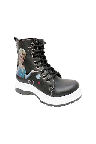 Fix Kids 9603 Deri Fashion Kız Çocuk Bot Siyah