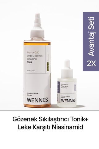 Doğal Tonik Niasinamid Serum Avantajlı Set