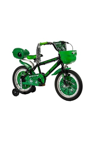 Sarissa Spinne 20 Jant 6 Ve 10 Yaş Çocuk Bisikleti Yeşil + Yan Destek Tekeri Yeşil