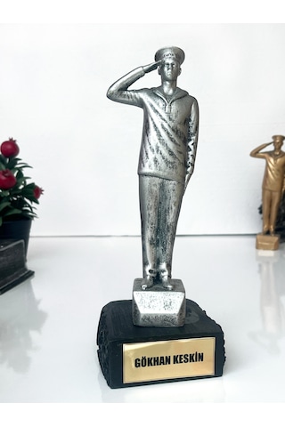 Kişiye Özel Asker Figürü Biblo, Hatıra Masa Üstü Dekoratif Heykel