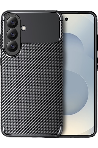 Samsung Uyumlu Galaxy S26 Kılıf Elde Kaymayan Kamera Korumalı Silikon Siyah