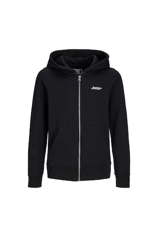 Jack & Jones Jjbeau Sweat Zıp Hood Jnr Siyah Erkek Çocuk Sweatshirt 000000000102257557 Siyah