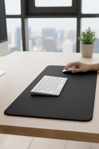 Oyuncu Klavye Fare Altlığı 300 800mm Siyah Çalışma Ortamı Ofis Gereci Bilgisayar Altı