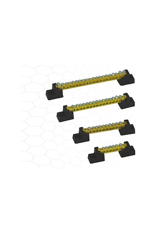 Delikli Pano Topraklama Klemensi Ayaklı Ptk5014 2+8 6,5 X 9 Mm 20 Adet