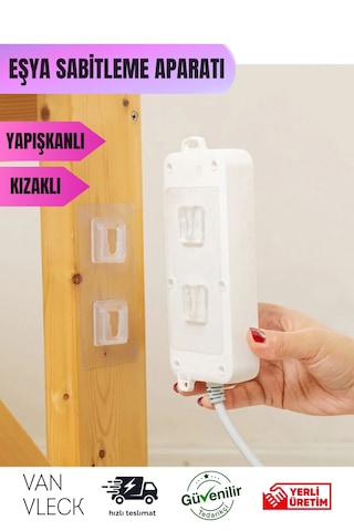 5 Li Çift Taraflı Yapışkanlı Klips